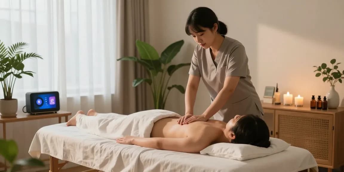 Experience soothing 노원출장마사지 in a tranquil home setting with a professional therapist.