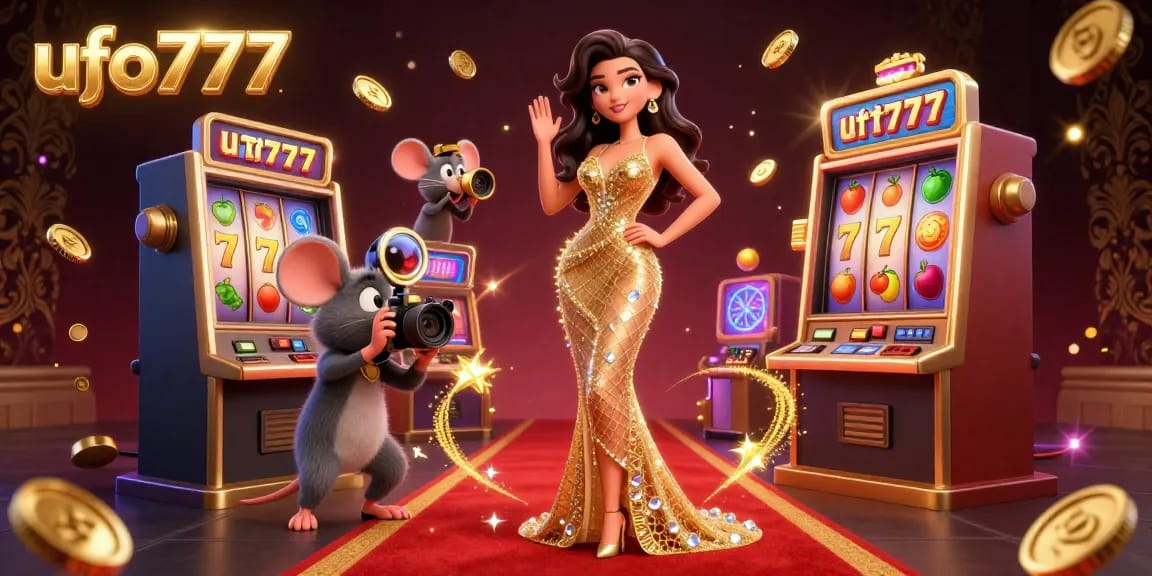 Win exciting jackpots with ufo777 while enjoying a vibrant casino scene featuring stunning characters.