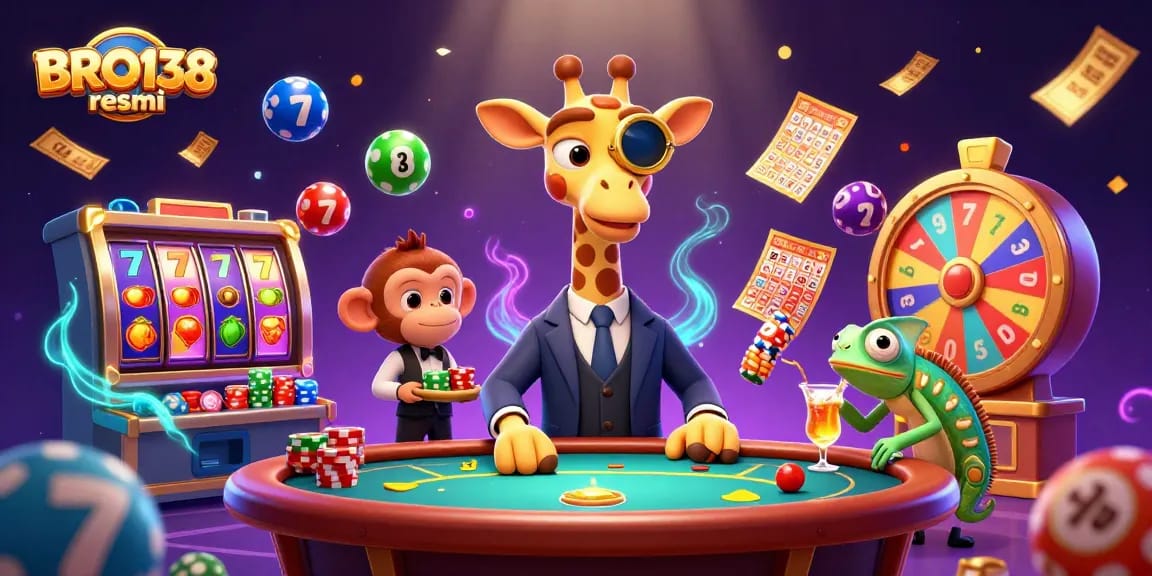 Experience the thrill of BRO138 resmi with vibrant slot and lottery elements enhancing the exciting gaming atmosphere.