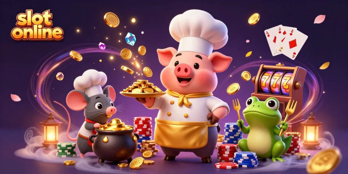 Experience thrilling slot online action with vibrant 3D characters and sparkling casino elements.