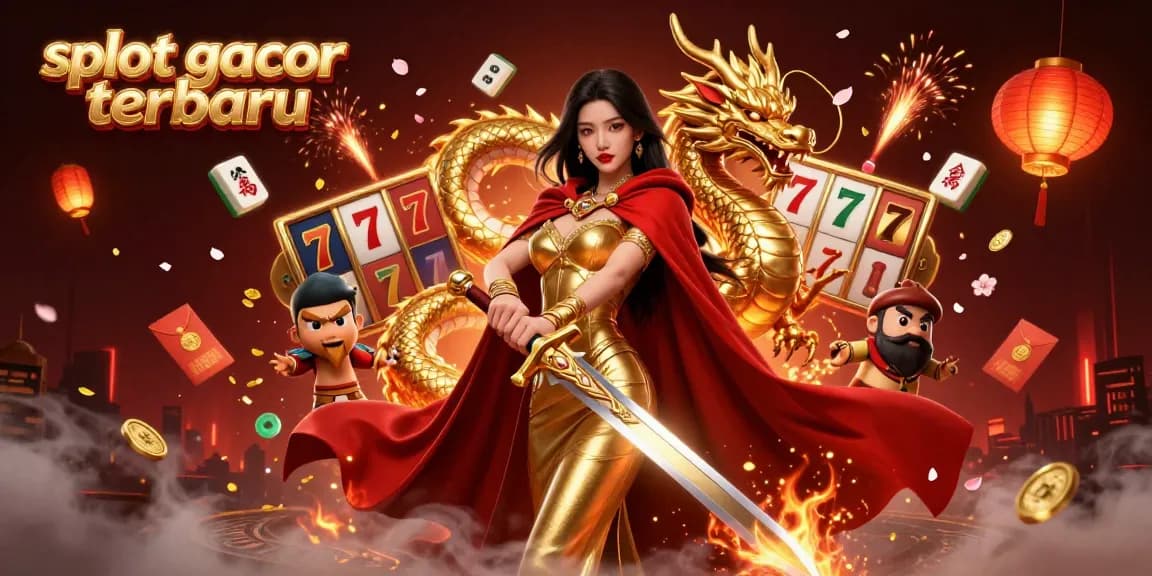 Experience thrilling slot gacor terbaru action with stunning visuals of a warrior queen and mystical elements.