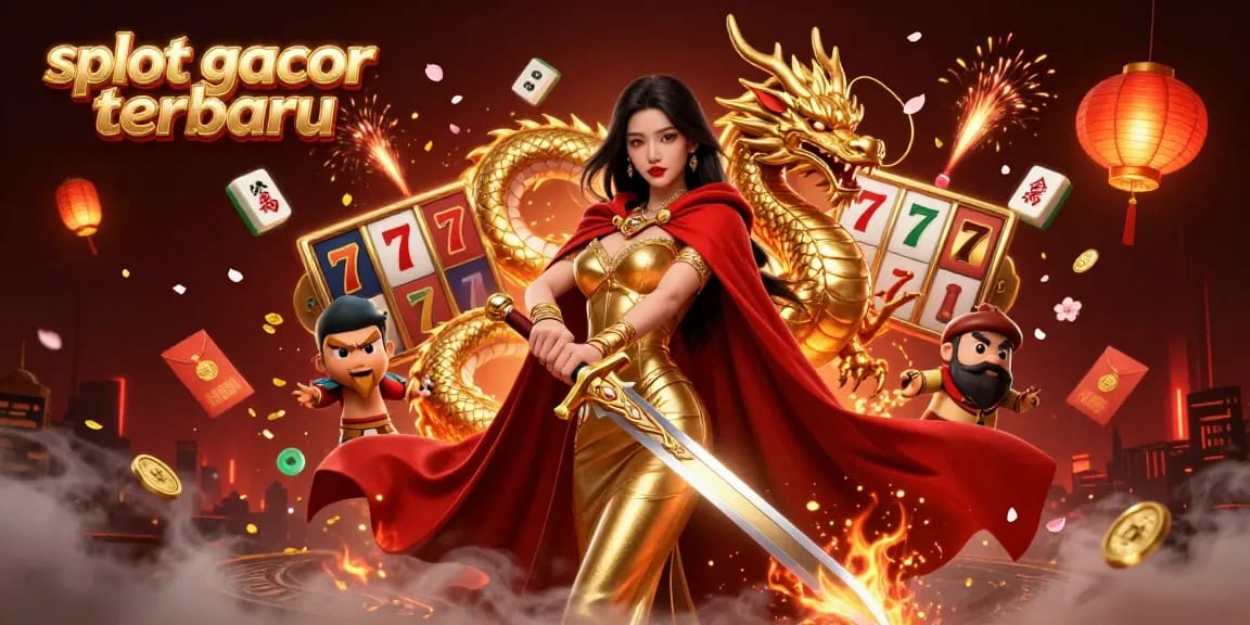 Experience thrilling slot gacor terbaru action with stunning visuals of a warrior queen and mystical elements.