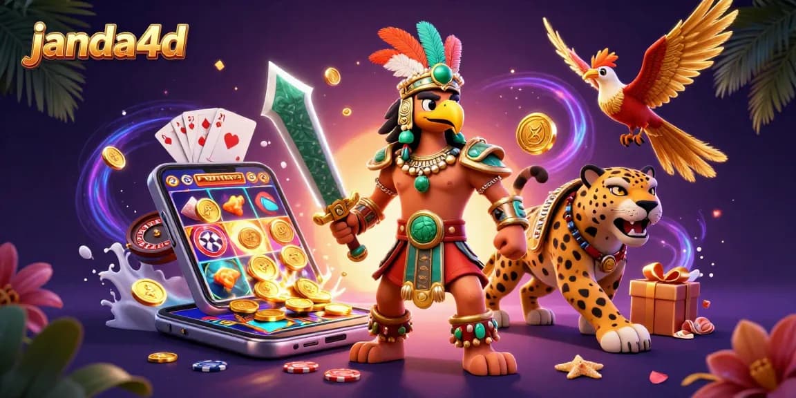 Menangkan slot gacor terbaik di janda4d dengan tema Aztec yang penuh warna dan karakter dinamis.