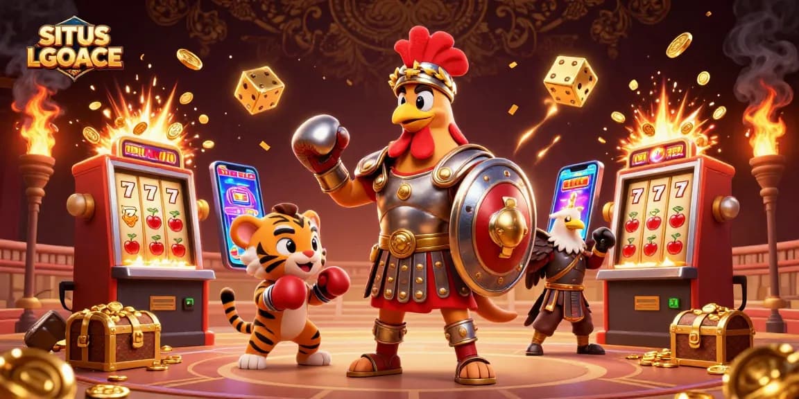 Engage in thrilling gameplay at SITUS LGOACE with vibrant casino elements bursting with excitement.