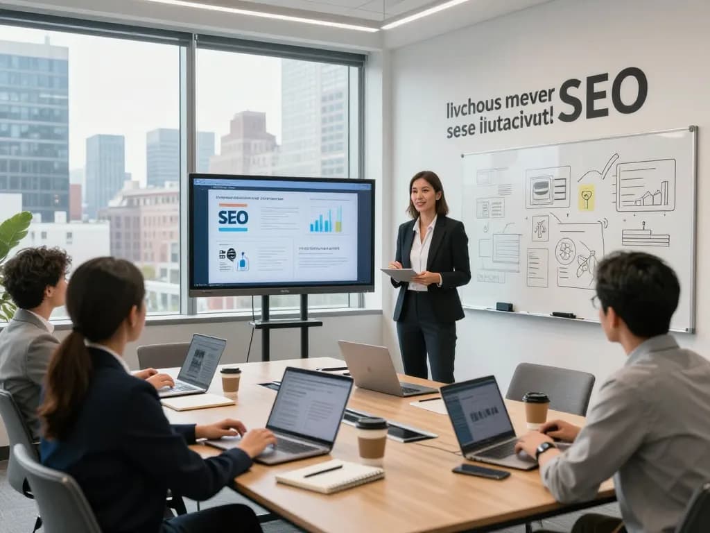 SEO Company in NYC team collaborating in a modern office.