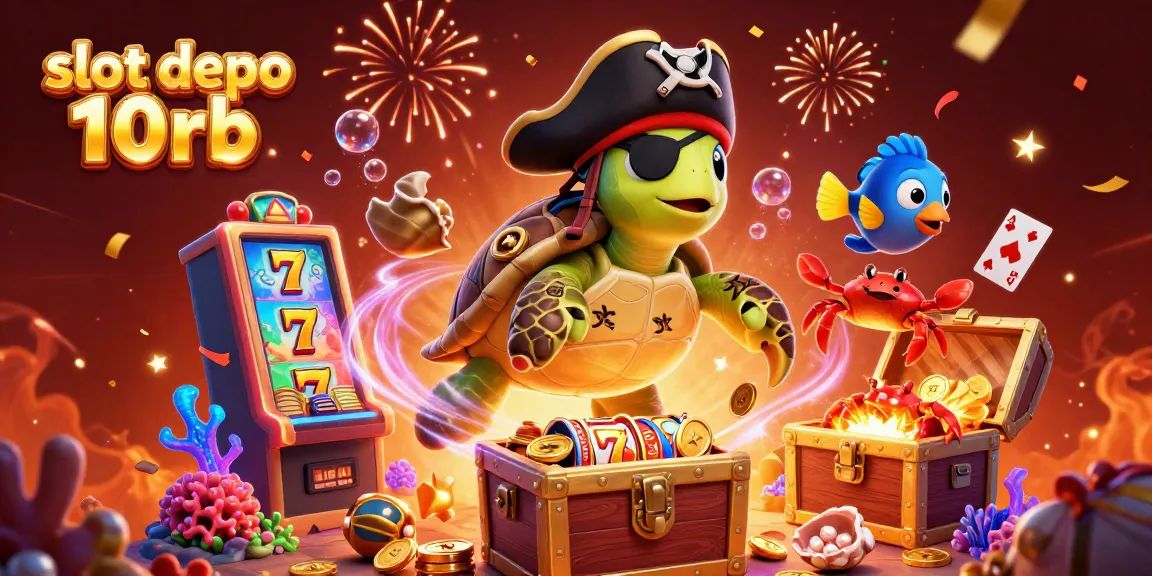 Spin the reels with slot depo 10rb as a pirate turtle and friends dive into treasure-filled underwater fun.