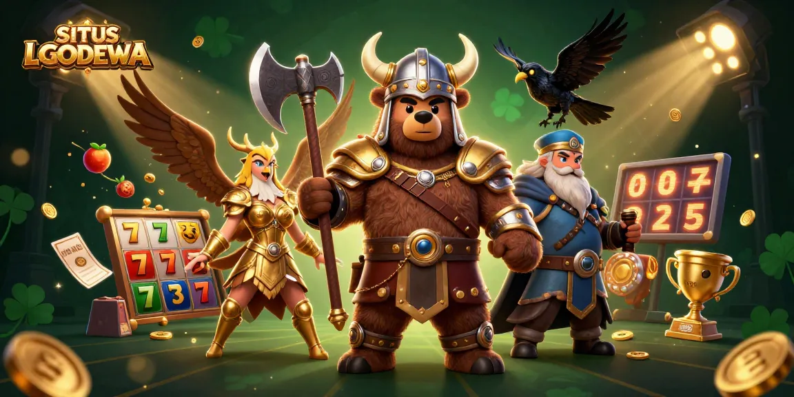 SITUS LGODEWA offers exhilarating casino action with dynamic slot reels and a vibrant Viking theme.
