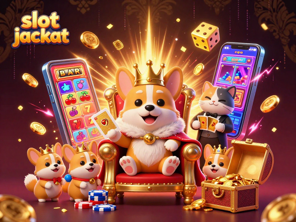 Experience the thrill of slot jackpot wins with our royal corgi and cat butler in a casino extravaganza.