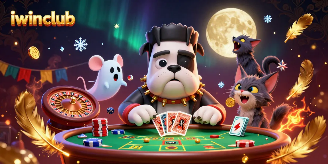 Iwinclub invites players to enjoy an exciting live casino game scene featuring expressive characters and engaging elements.