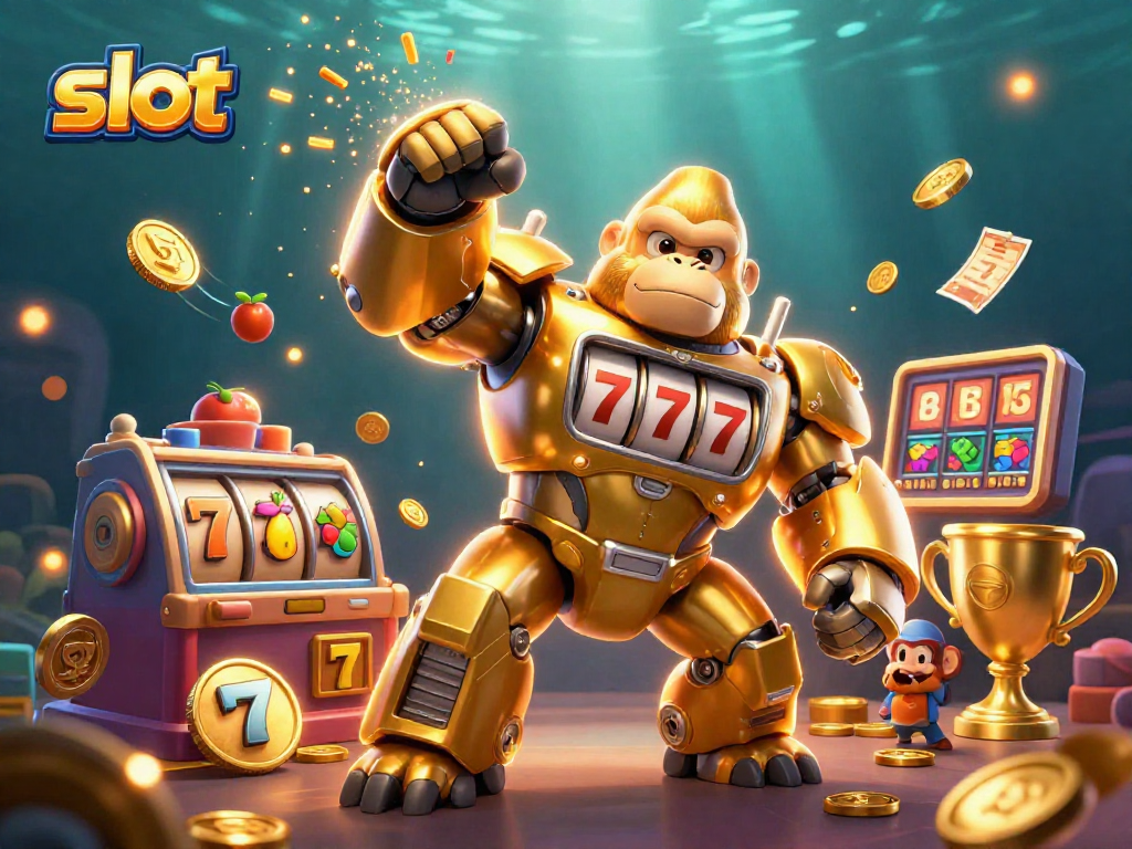 Engage with thrilling slot adventures featuring dynamic visuals of slot machines and exciting gameplay.