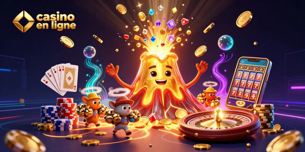 Gagnez avec des jeux de casino en ligne lors d'une explosive éruption de trésors.