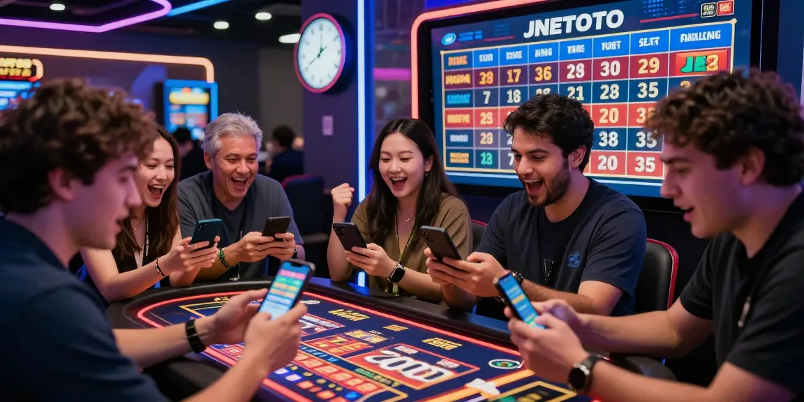 JNETOTO live draw results exciting players in a vibrant gambling atmosphere.