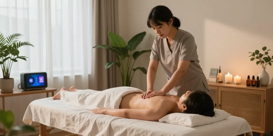 Experience soothing 노원출장마사지 in a tranquil home setting with a professional therapist.