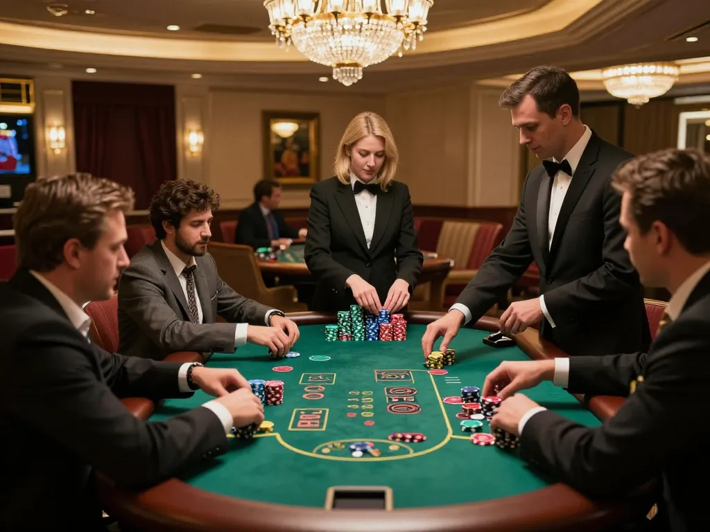 Experience the excitement of blackjack at 789win with players strategizing their next move.