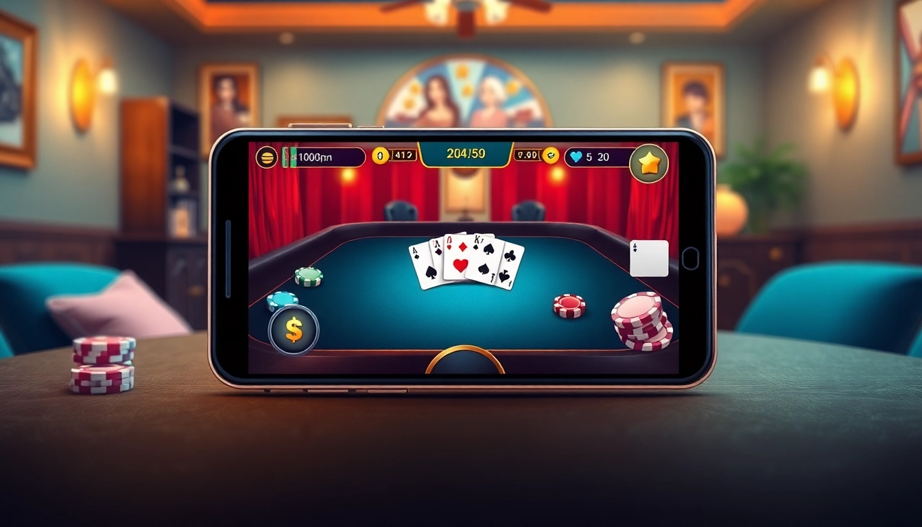 Engaging gameplay of yono rummy displayed on a smartphone with colorful card graphics.