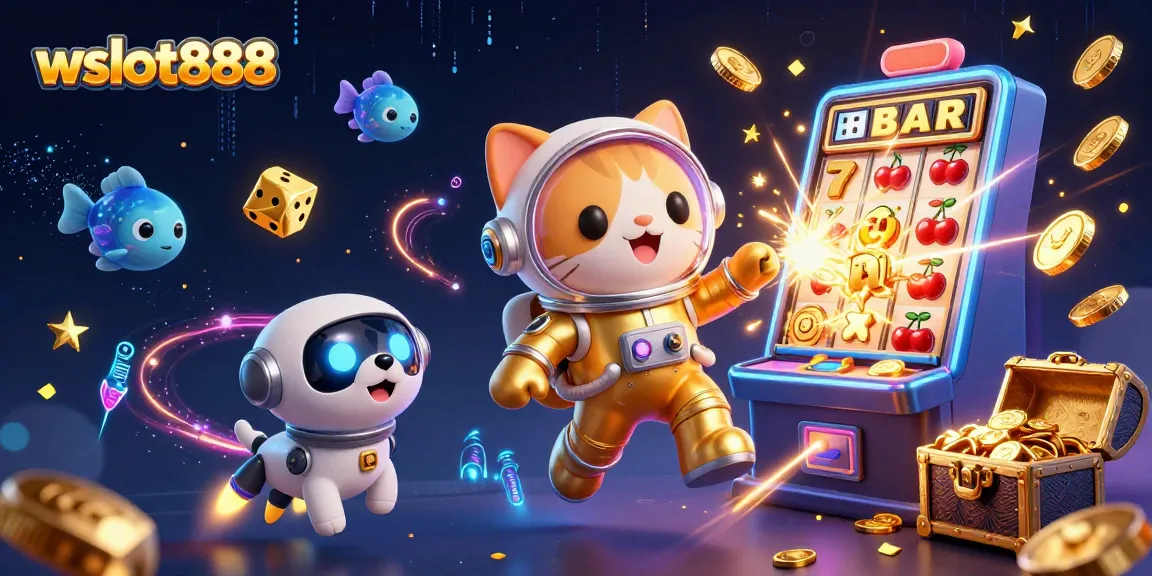 wslot888 menarik perhatian dengan mesin slot dan kucing astronot yang menghibur