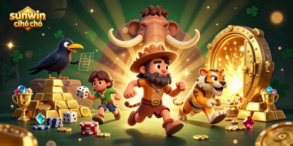Experience thrilling games at sunwin chính chủ with vibrant 3D casino scenes bursting with dazzling treasures.