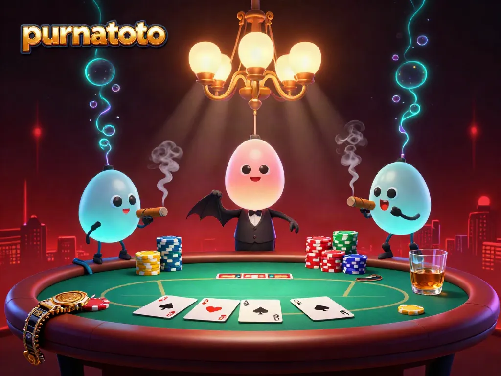 Memainkan slot gacor di PURNATOTO dengan suasana kasino yang menyala dan menegangkan.