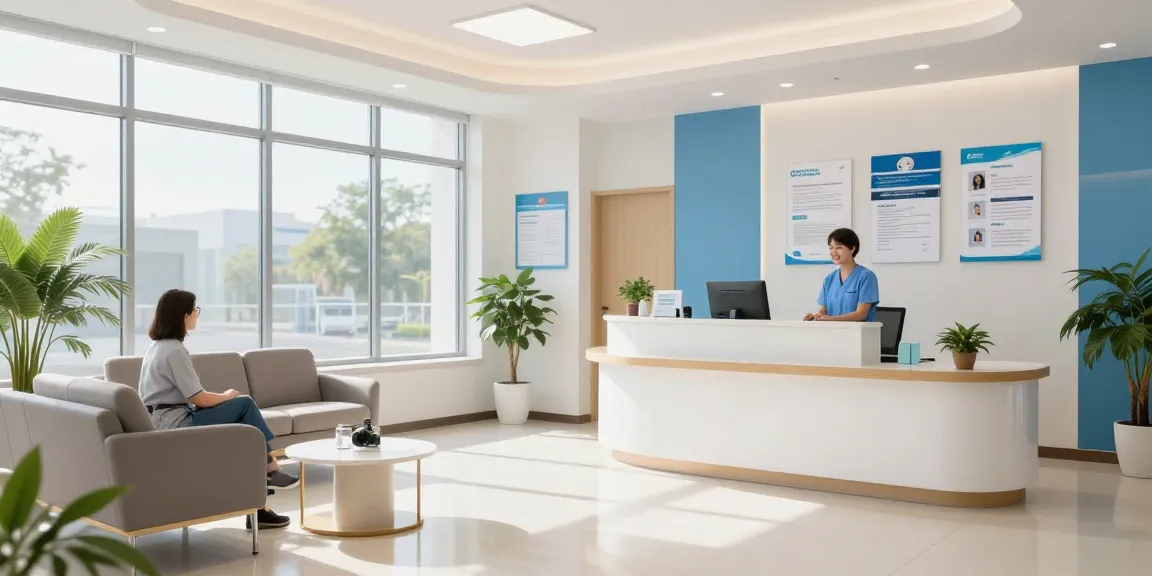 Hair transplant Turkey: Doctor consultation in a welcoming healthcare clinic showcasing medical services and patient care.