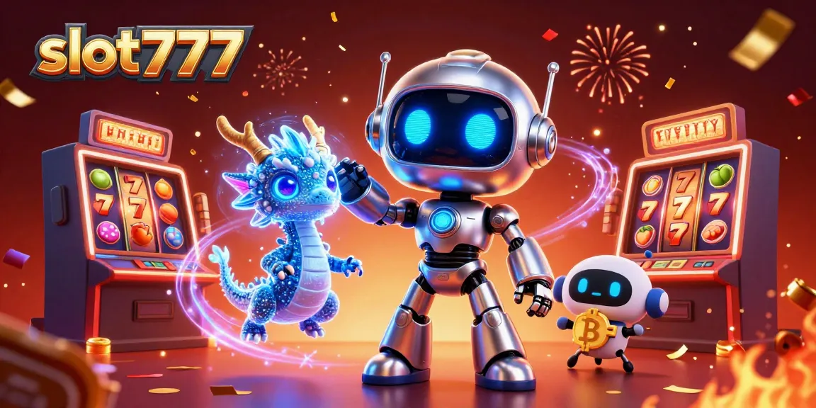 Experience the thrill of slot777 with vibrant jackpot symbols and animated casino characters.