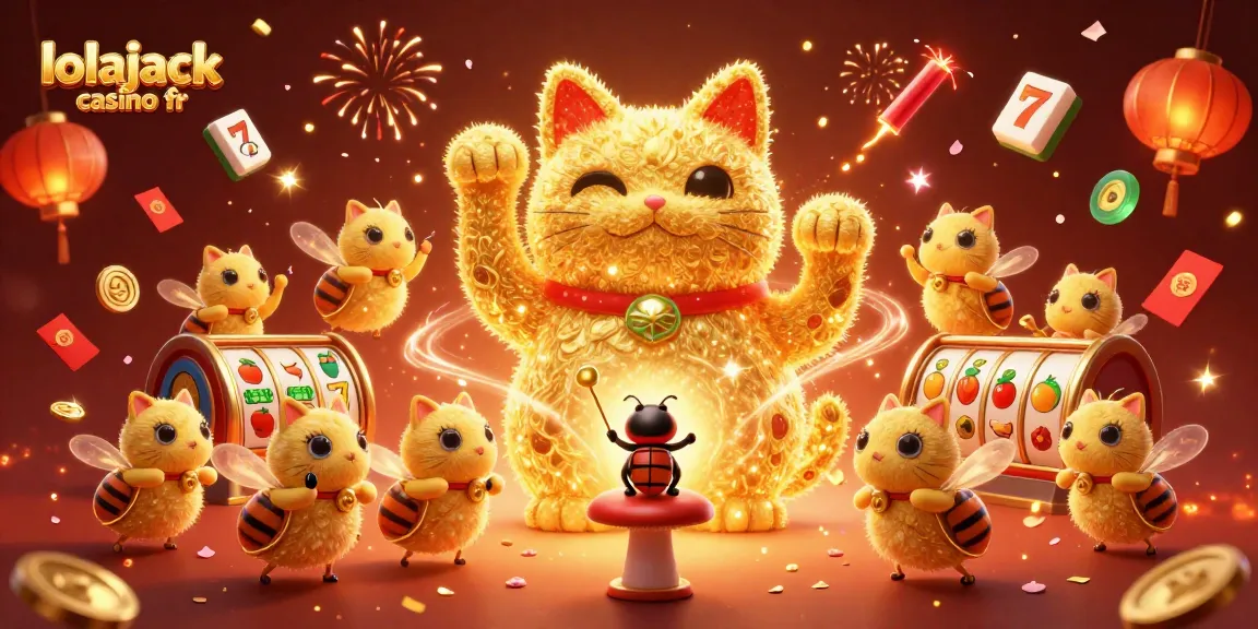 Experience the thrill of gaming at lolajack casino fr with vibrant 3D illustrations of lucky symbols and dynamic visuals.