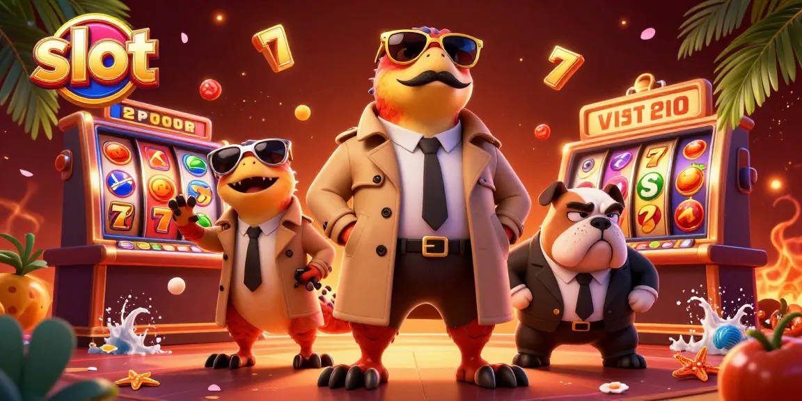 Spin the thrilling slot reels with 3D cartoon raptors in a whimsical casino scene.