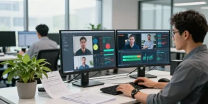 Detect AI image in an advanced content moderation workspace with dynamic team collaboration.